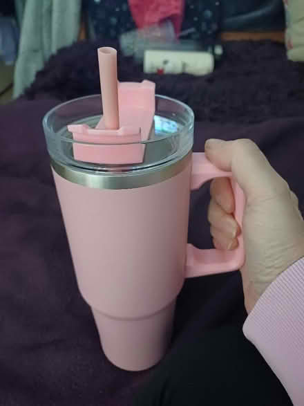 Photo of free Cup pink with straw (Marldon TQ3) #1