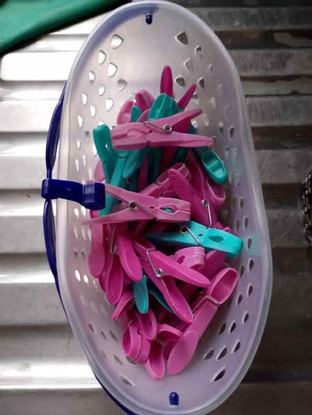 Photo of free Plastic peg basket and pegs (Harrogate HG2) #1