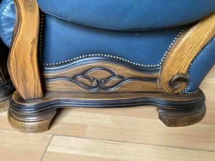 Photo of free Two sturdy leather armchairs (Heaton Mersey SK4) #2