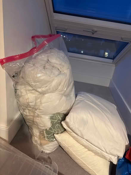 Photo of free Double duvet, pillows & duvet cover (Falmouth) #1