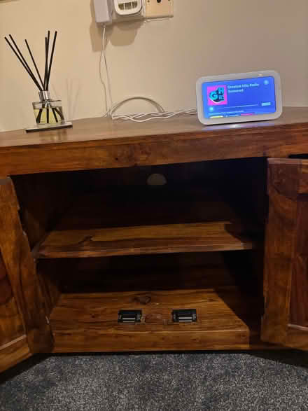 Photo of free Large wooden tv unit, rug, picture (Taunton Pyrland & Rowbarton District Ward TA2) #2