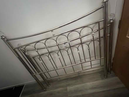 Photo of free Chrome double bed frame (Black Lane M26) #3