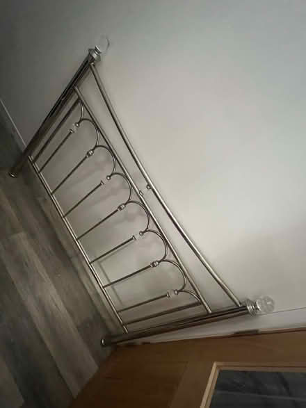 Photo of free Chrome double bed frame (Black Lane M26) #2