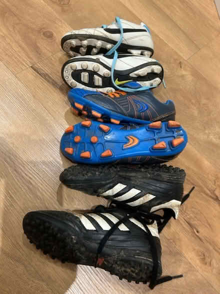 Photo of free 3x Kids Football Boots - Size 12 (St. John’s, Sevenoaks) #2