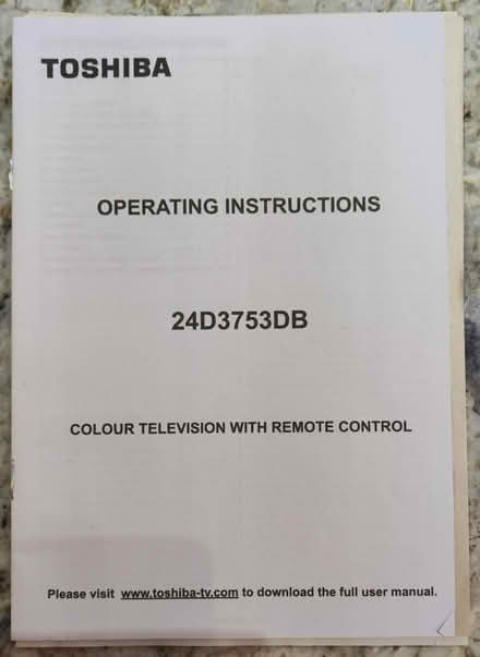 Photo of free Toshiba 24D3753DB TV (Stokenchurch HP14 3) #2
