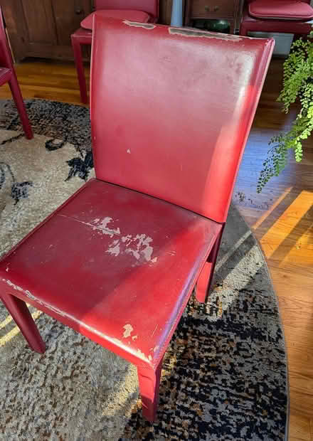 Photo of free 8 Burgundy dining chairs (red hook 12571) #2