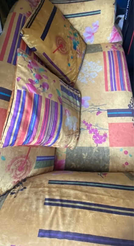 Photo of free Colourful sofa (Taunton Somerset) #2