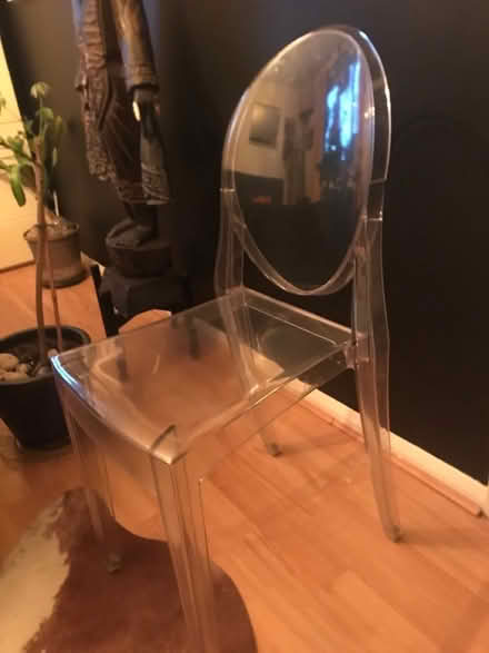 Photo of free Clear plastic chair (SE8 Deptford) #2