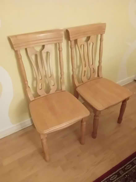 Photo of free Set of four wood chairs (Fermoy) #2