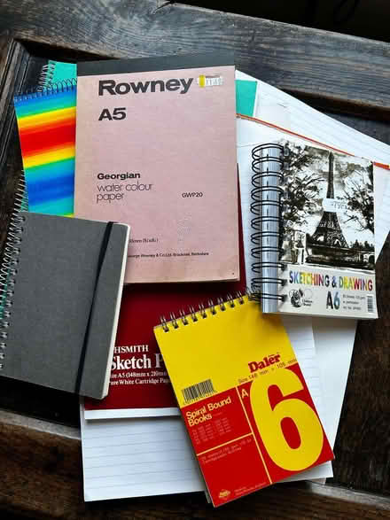 Photo of free Various types and sizes of blank paper and sketchbooks (Old Town HP2) #1