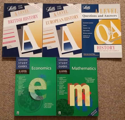Photo of free A' level study guides for History, Mathematics and Economics (Kettlesing Bottom HG3) #1