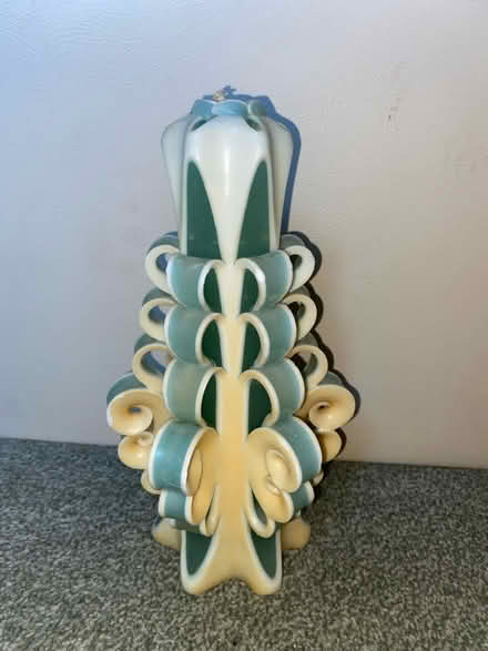 Photo of free Hand carved candle (Jennett's Park RG12) #1