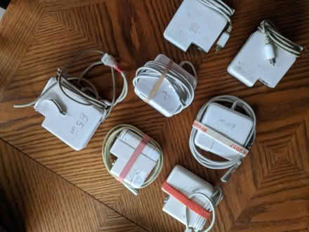 Photo of free old Apple laptop power supplies etc (Ann Arbor near Hillside Terr.) #1
