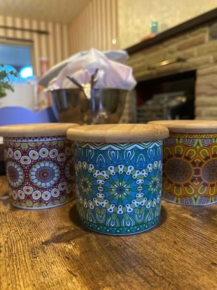 Photo of free 3 x ceramic pots with lid (Highams Park E4) #1