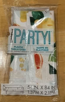 Photo of free Citrus Party Plastic Tablecloths (5), gently used #1