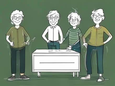 Photo of free John Lewis Silver TV Stand (Heaton Norris SK4) #1