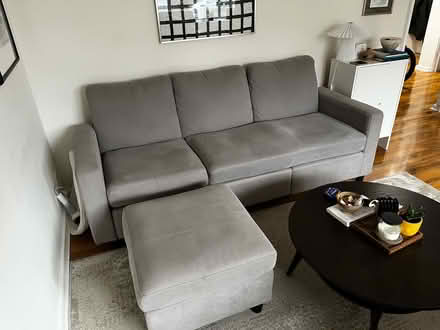 Photo of free Sofa with a ottoman (Poplar E14) #1