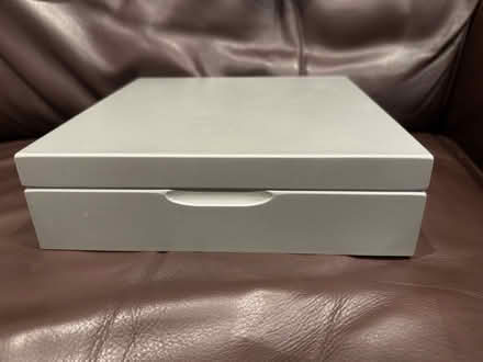Photo of free Sturdy solid silver coloured / not metal box with hinges (Hotwells BS8) #1