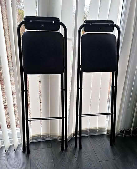 Photo of free Foldable Bar Chairs x 2 (Withystakes ST9) #2