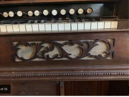 Photo of free Vintage pedal organ ornate wood (Blagdon BS40) #3