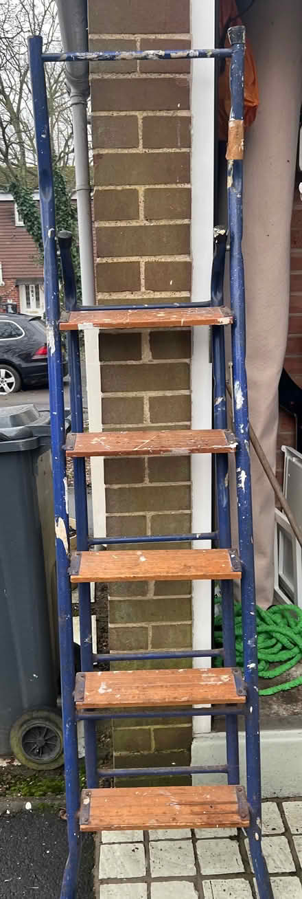Photo of free Wood and metal step ladder (Chiswick W4) #1