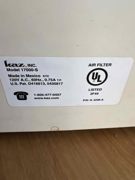 Photo of free Honeywell Hepa Air Filter (McKinney) #2