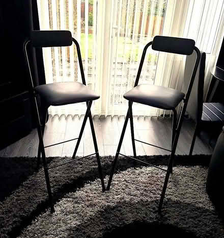 Photo of free Foldable Bar Chairs x 2 (Withystakes ST9) #1