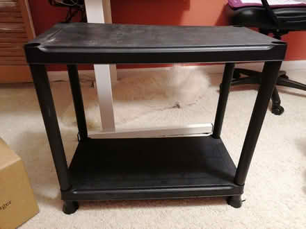 Photo of free Black plastic shelf (Stirchley B30) #1