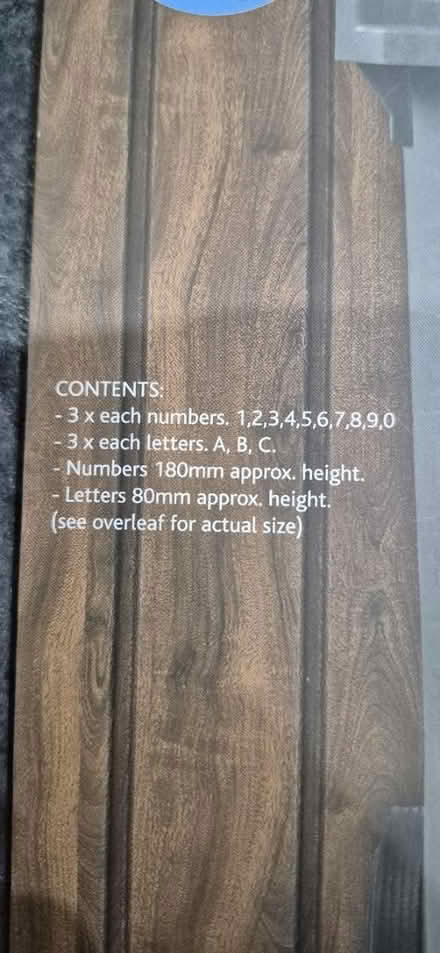 Photo of free Bin Numbering Kit - Incomplete (ME15 Westmorland Road) #2