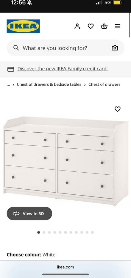 Photo of free White wide chest of drawers (New Town CO1) #2