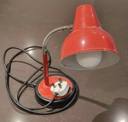 Photo of free Used but working red desk lamp (Tyttenhanger AL4) #1
