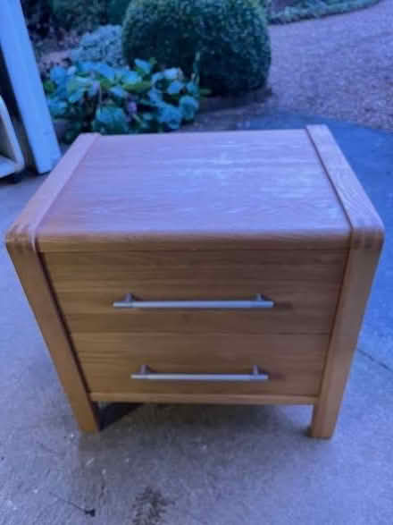Photo of free 2 drawer Bedside cabinet wood (Brickhill MK41) #1