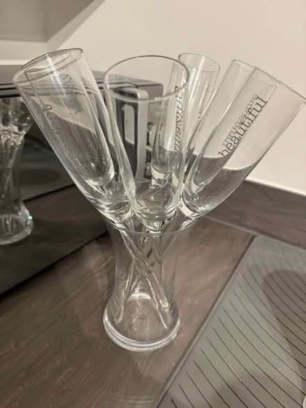 Photo of free Glass flutes set (Brize Norton OX18) #1