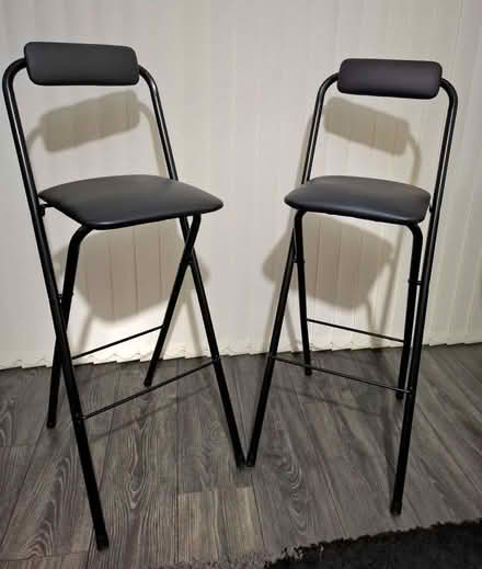 Photo of free Foldable Bar Chairs x 2 (Withystakes ST9) #1