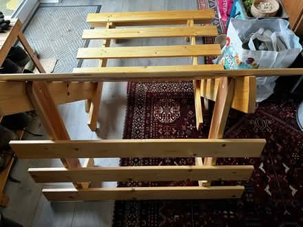 Photo of free Pine Futon base (Bourne PE10) #2