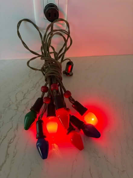 Photo of free Old Time Xmas Lights 5, 6 strands (63105 near Forest Park) #1