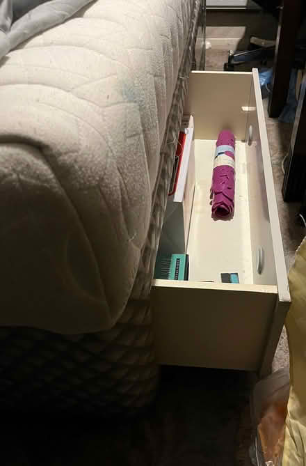 Photo of free Bed 2large StorageDrawers& Mattress (Tooting/Mitcham area) #2