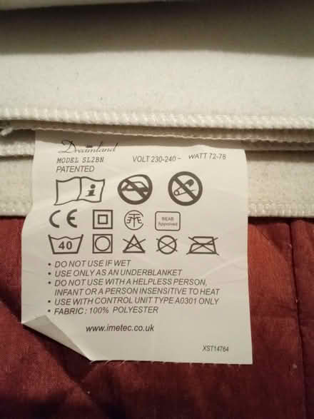 Photo of free Electric Blanket (Brickhill MK41) #2