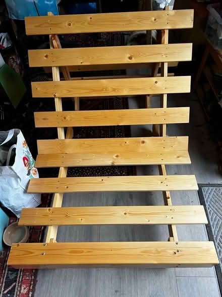 Photo of free Pine Futon base (Bourne PE10) #1
