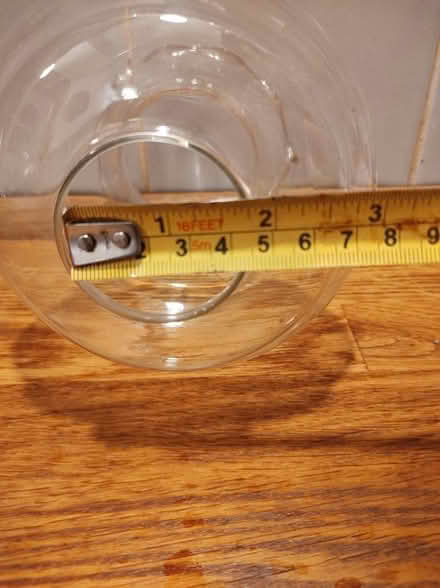 Photo of free 3 clear glass lampshades (Higher Hurdsfield SK10) #3