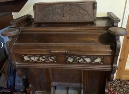 Photo of free Vintage pedal organ ornate wood (Blagdon BS40) #1