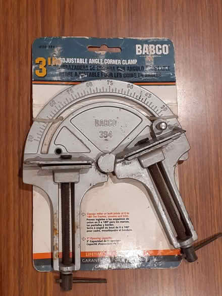 Photo of free 3" Adjustable Angle Corner Clamp by Babco (Bowbridge GL5) #1