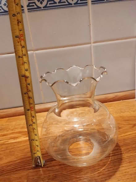 Photo of free 3 clear glass lampshades (Higher Hurdsfield SK10) #2