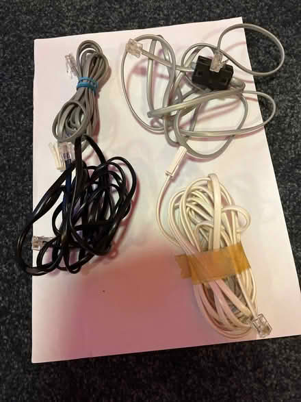 Photo of free Telephone landline to handset cables x 4 (St Andrew's BS6) #1