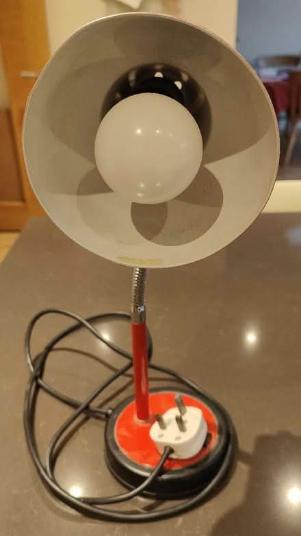 Photo of free Used but working red desk lamp (Tyttenhanger AL4) #2