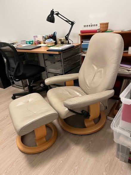 Photo of free Chair and ottoman (Newton, near Nahanton St.) #2