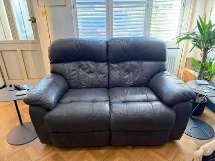 Photo of free Black Leather Sofa Recliner (London Colney AL2) #1