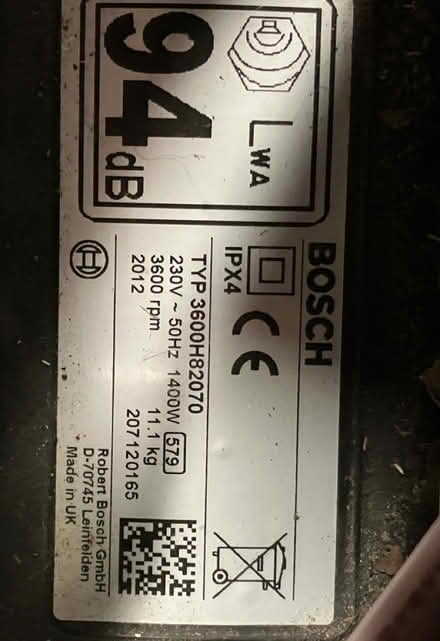 Photo of free Bosch lawn mower (Morden SM4) #3