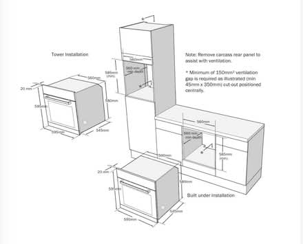 Photo of free Lamona LAM3406 built-in single fan oven (Meir Park ST3) #3