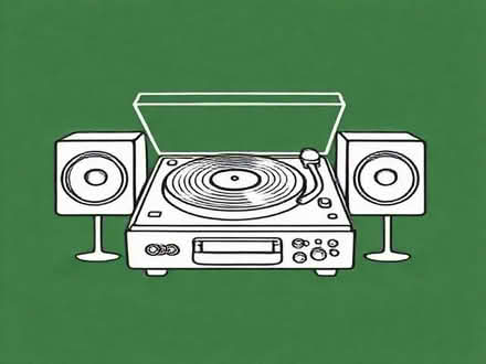 Photo of Record player or stereo system with record deck and speakers (Pinfold L40) #1